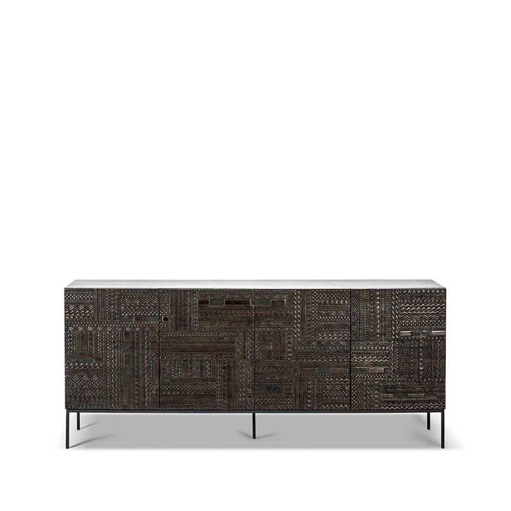 Ancestors Tabwa sideboard, Teak 4 doors Ethnicraft