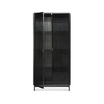 Anders display cabinet - Black 2 glass doors-Metal - Ethnicraft