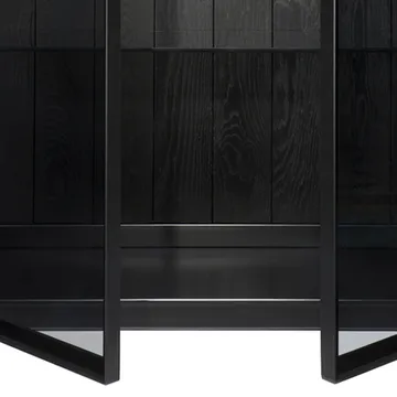 Anders display cabinet - Black 2 glass doors-Metal - Ethnicraft