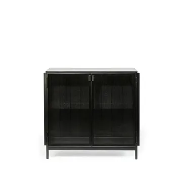 Anders sideboard - Black 2 glass doors metal - Ethnicraft