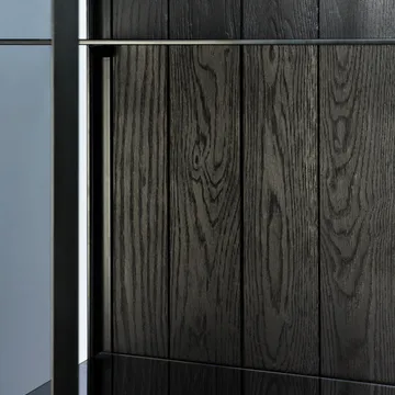 Anders sideboard - Black 2 glass doors metal - Ethnicraft