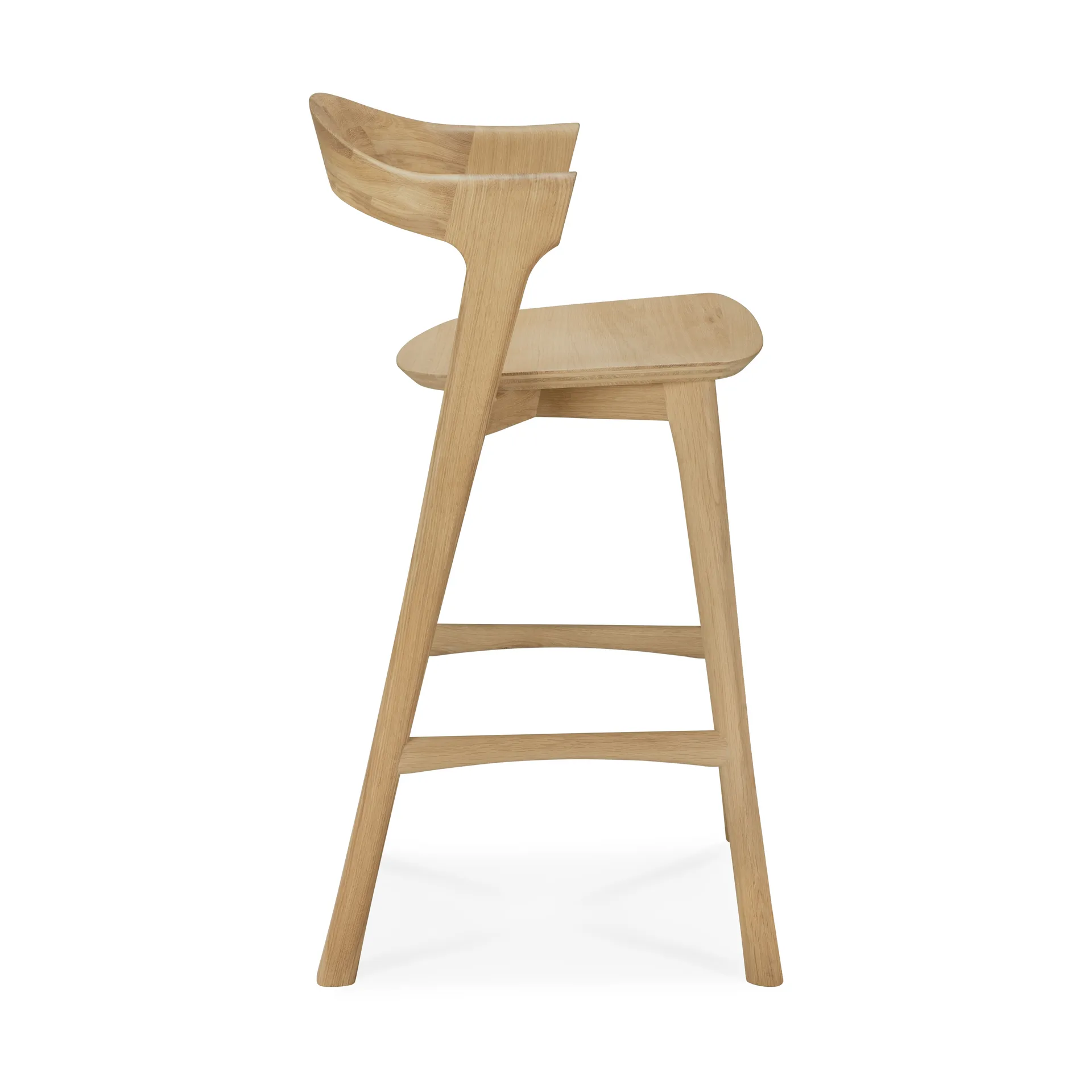 Beech bar stool, Lacquered oak, 65 cm Ethnicraft