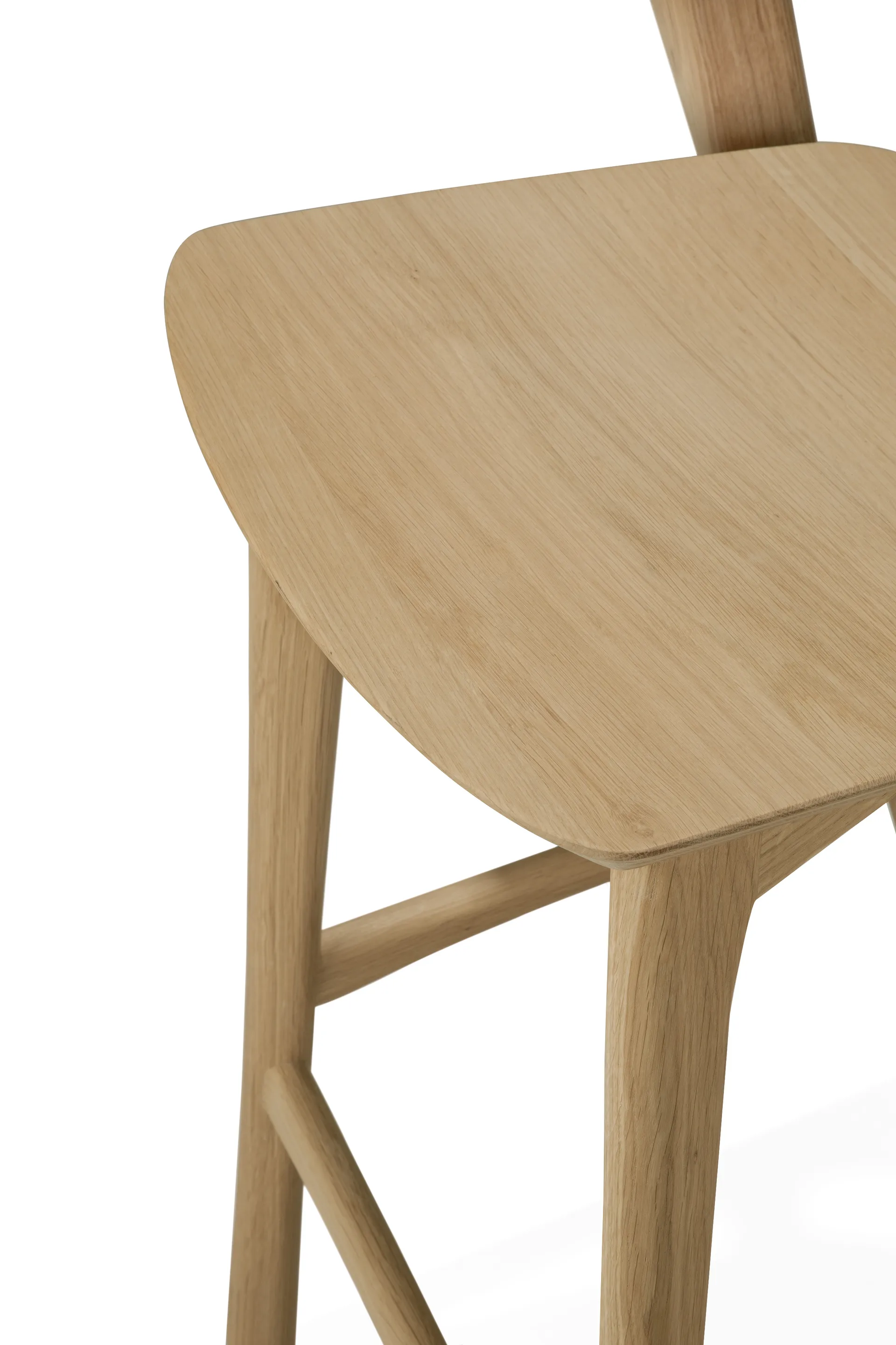 Beech bar stool, Lacquered oak, 75 cm Ethnicraft