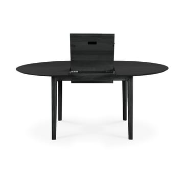 Beech dining table oval 129/179x100x76 cm - Black stained oak - Ethnicraft