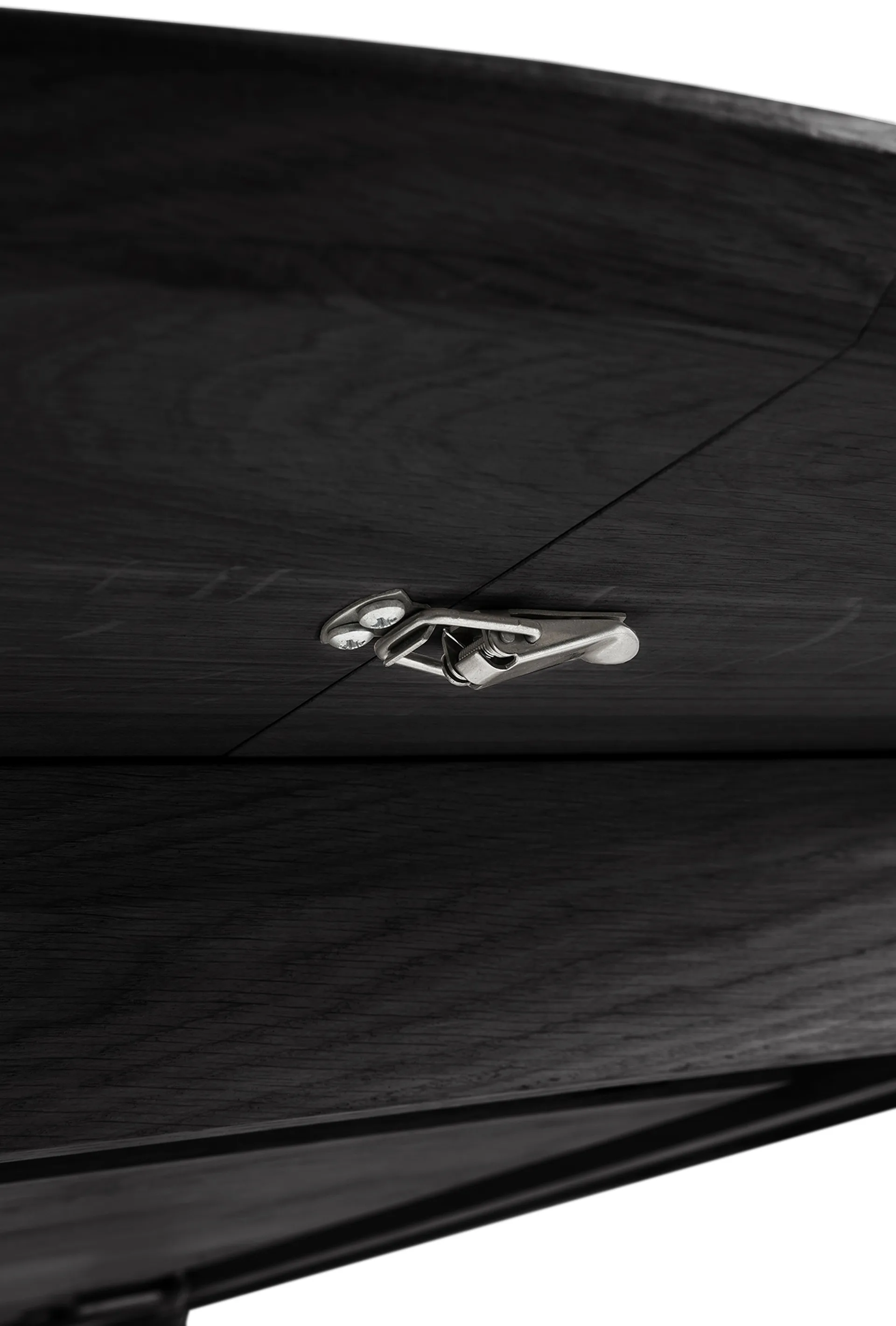 Beech dining table oval 129/179x100x76 cm, Black stained oak Ethnicraft