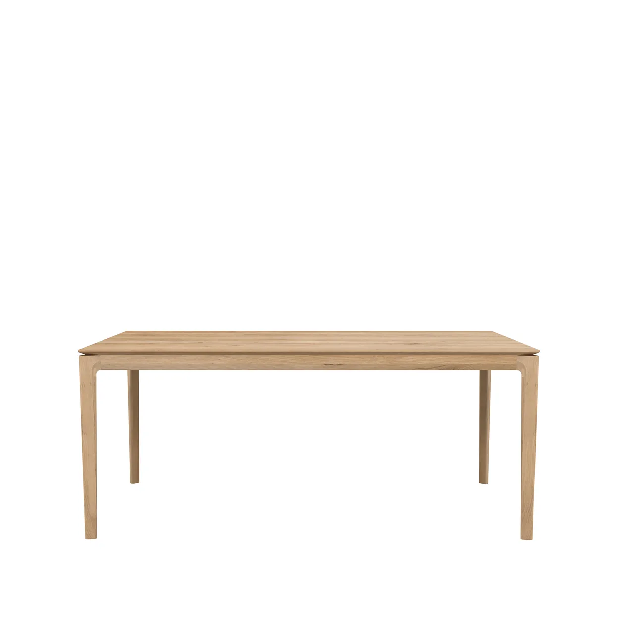 Ethnicraft Beech dining table with extension leaf Oak wax oil 100x180/280 cm