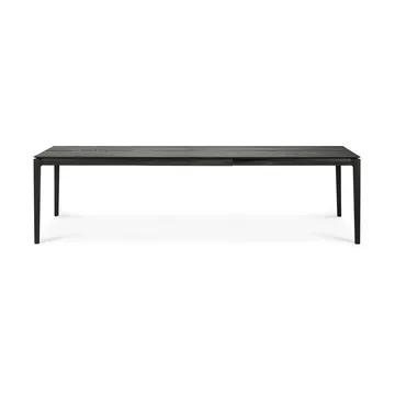 Beech extendable dining table - Black lacquered oak, 100x200/300 cm - Ethnicraft