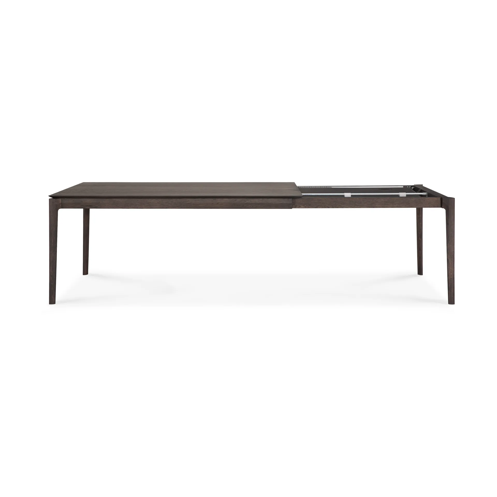 Beech extendable dining table, Brown-lacquered oak, 100x180/280 cm Ethnicraft