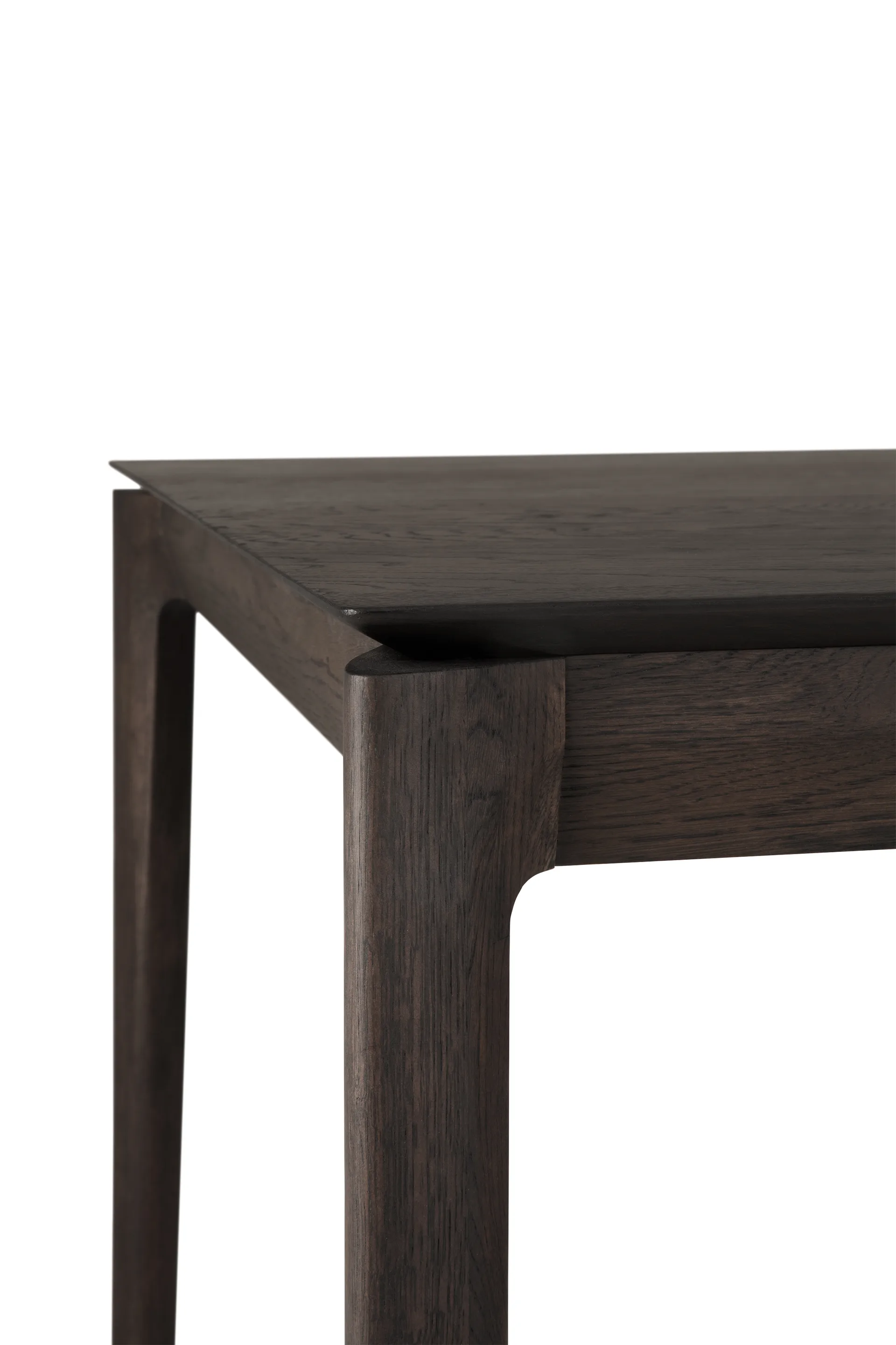 Beech extendable dining table, Brown-lacquered oak, 100x180/280 cm Ethnicraft