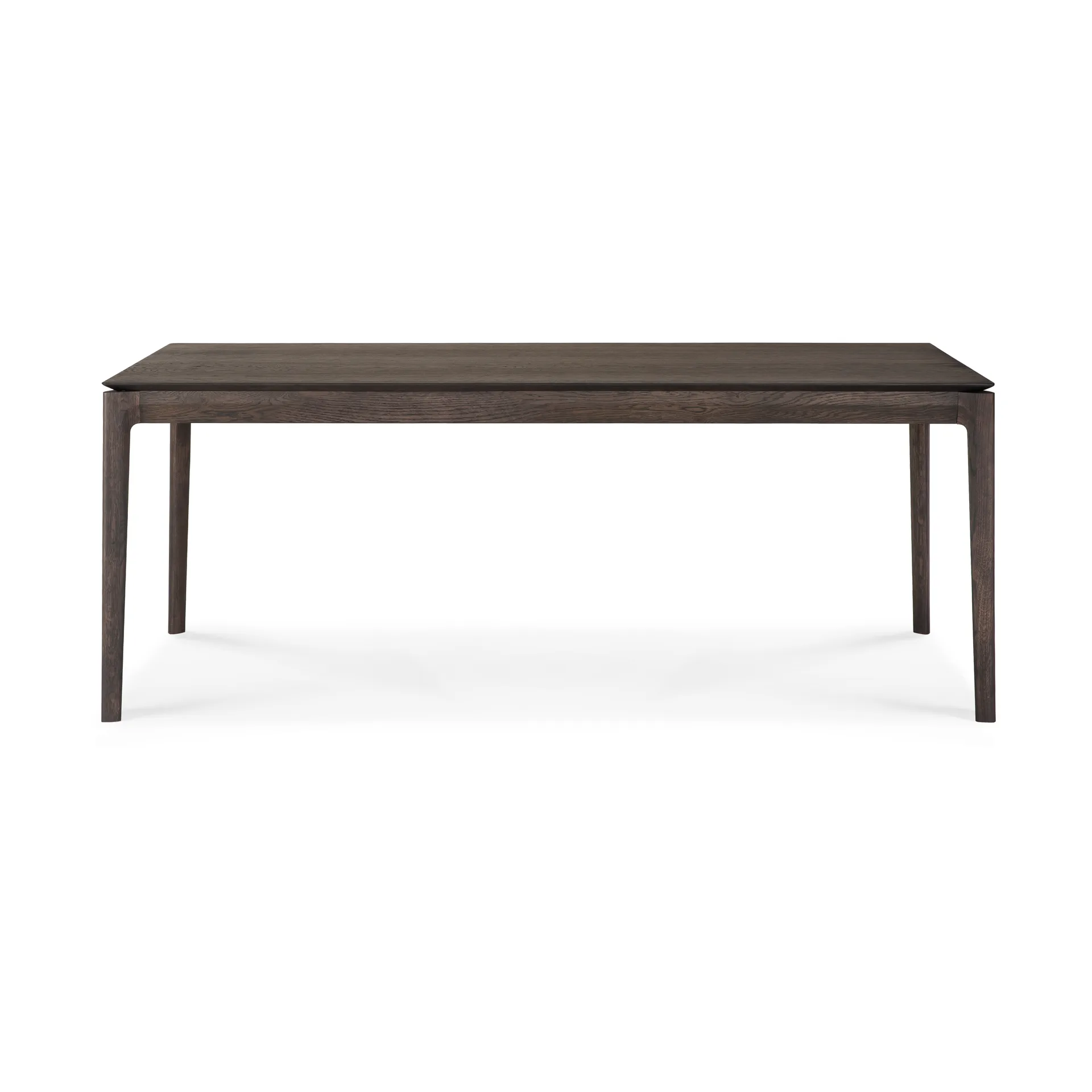Beech extendable dining table, Brown-lacquered oak, 100x200/300 cm Ethnicraft