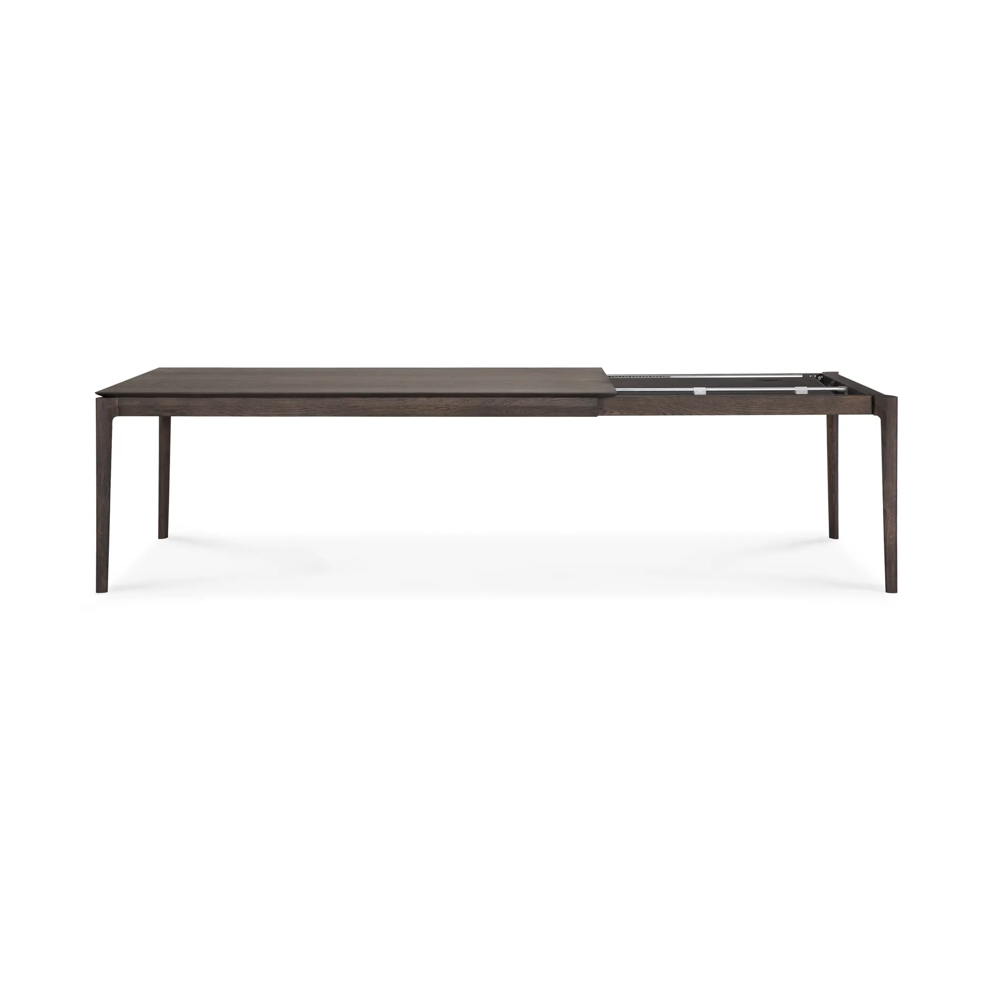 Beech extendable dining table, Brown-lacquered oak, 100x200/300 cm Ethnicraft