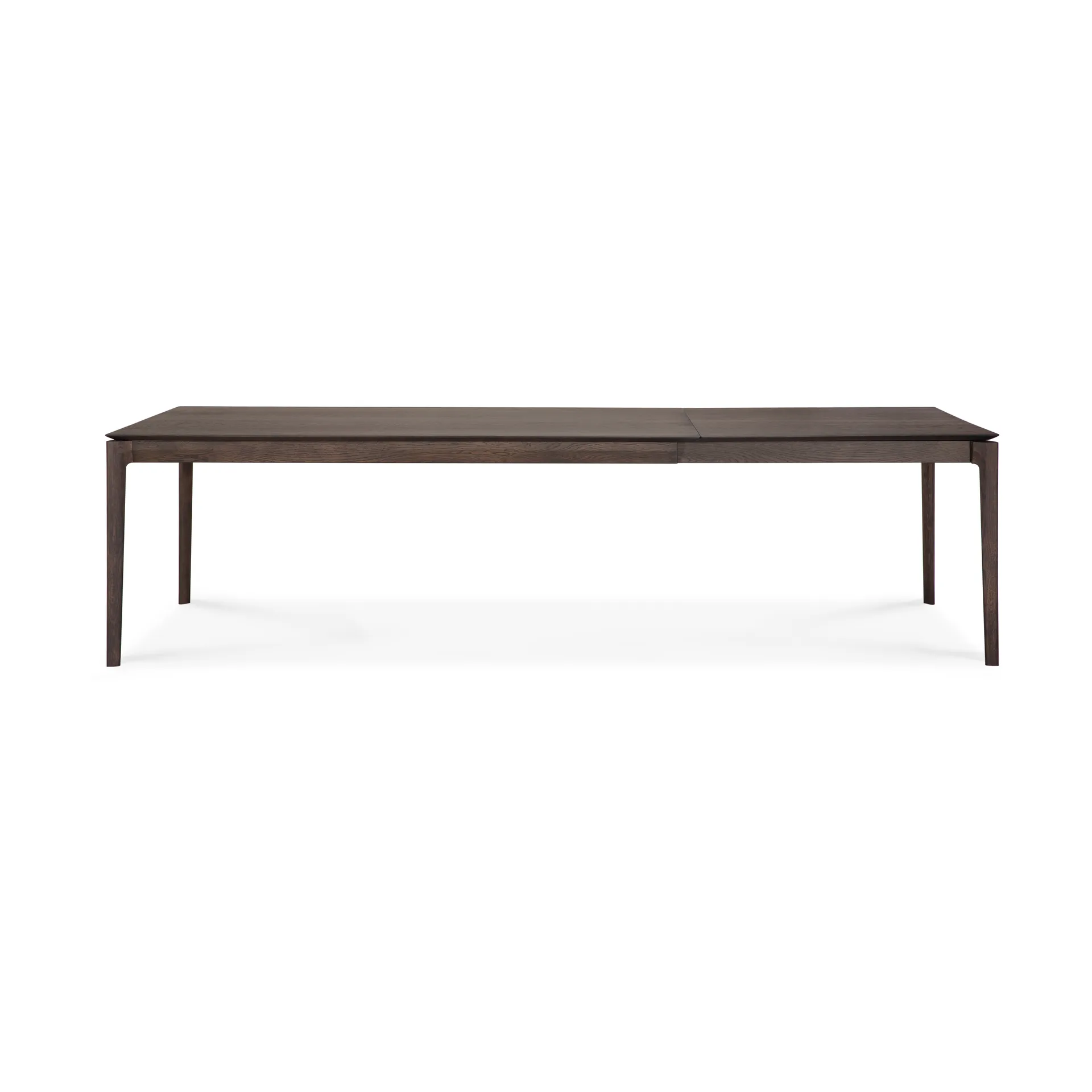 Beech extendable dining table, Brown-lacquered oak, 100x200/300 cm Ethnicraft