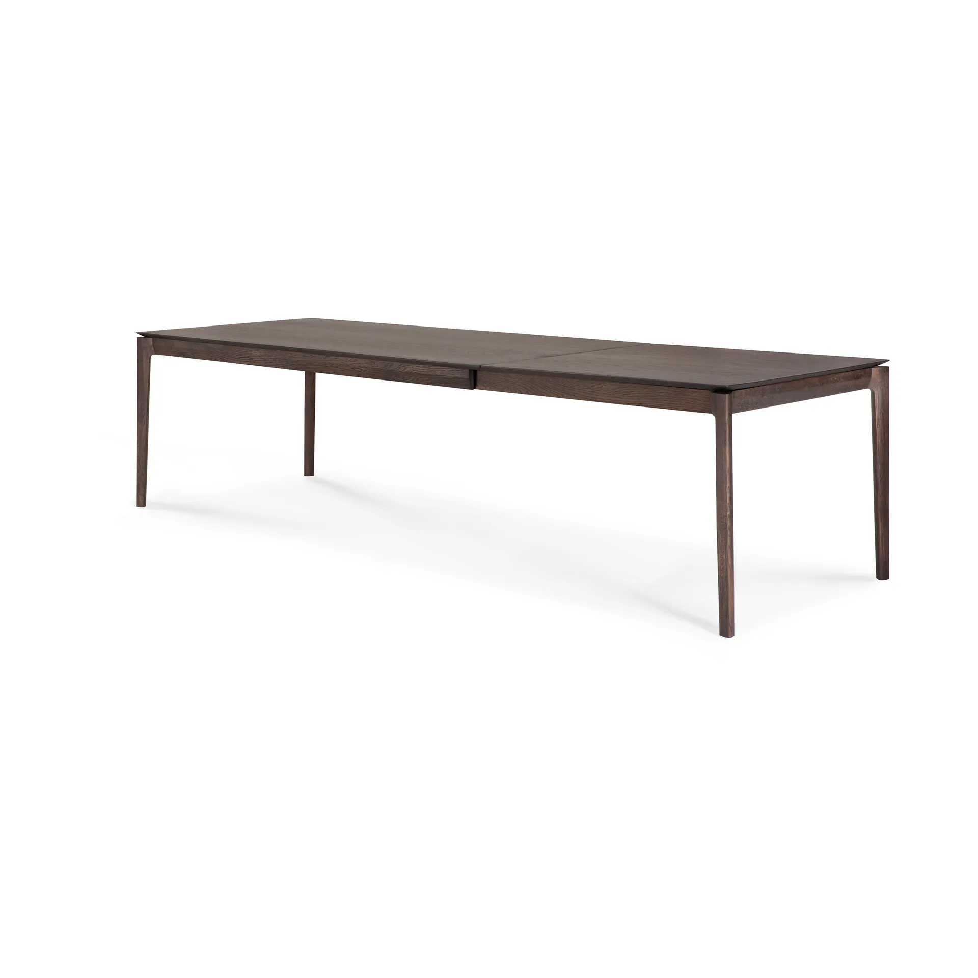 Beech extendable dining table, Brown-lacquered oak, 100x200/300 cm Ethnicraft