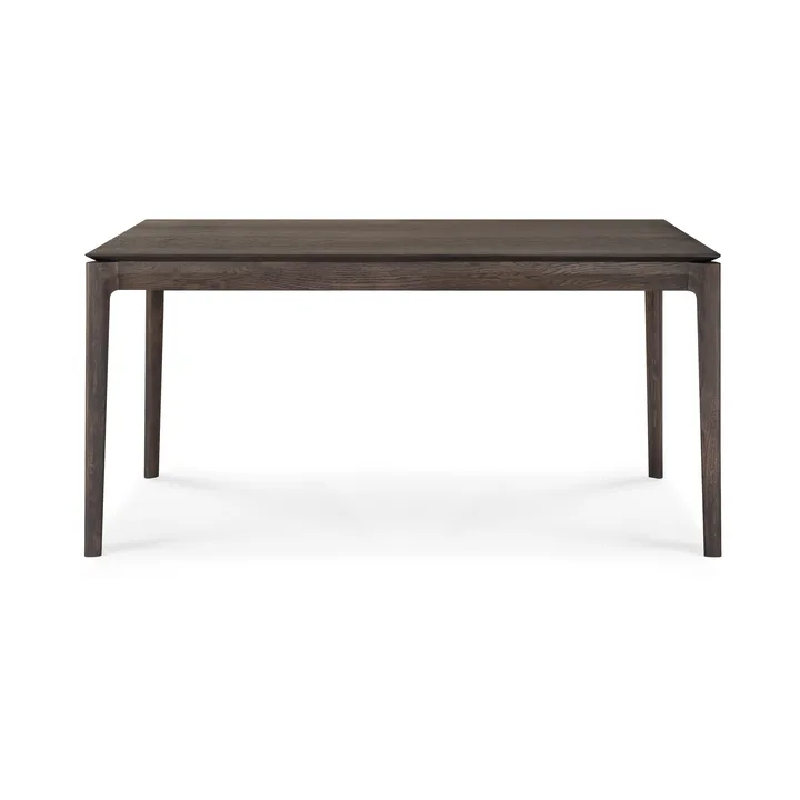 Beech extendable dining table - Brown lacquered oak, 90x160/240 cm - Ethnicraft