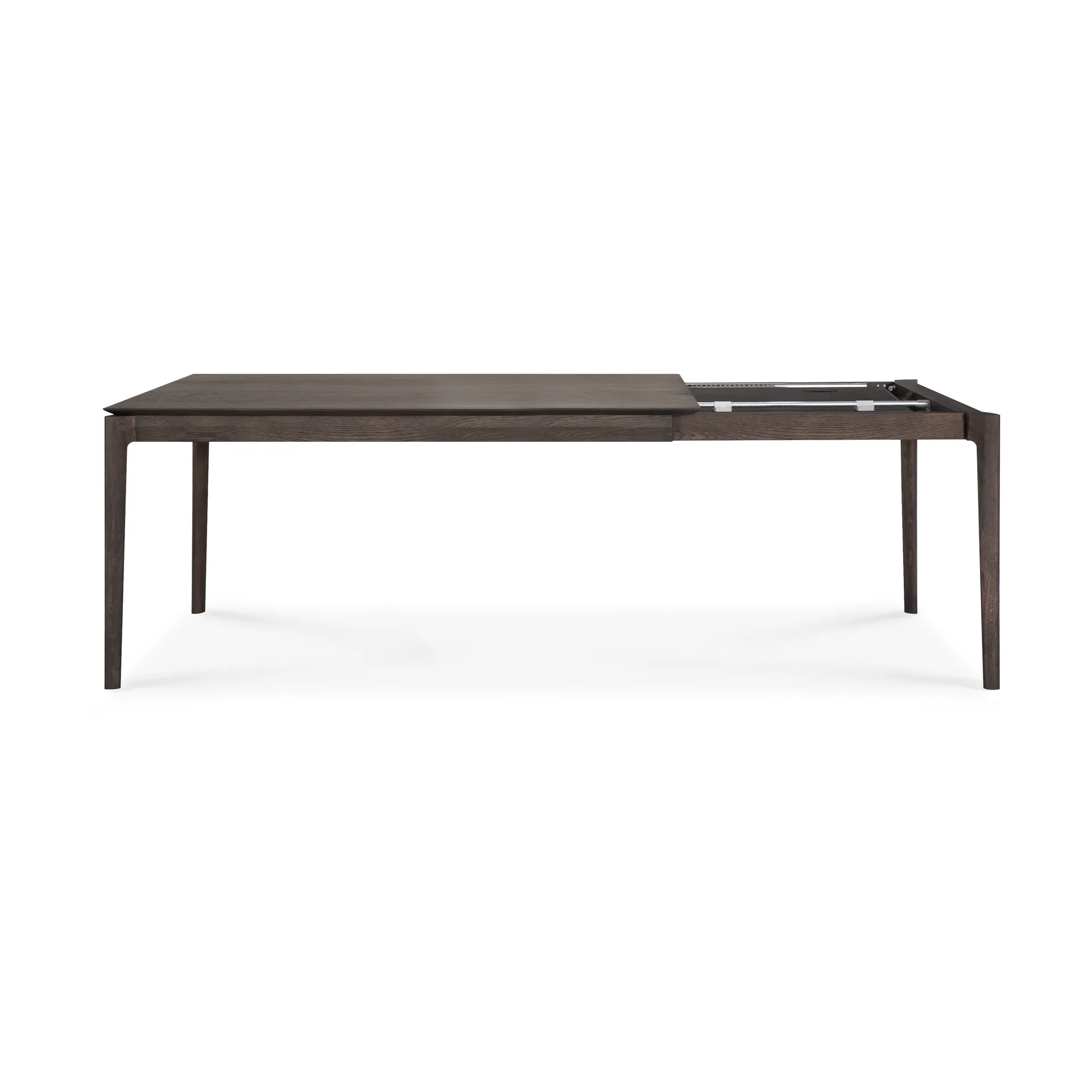 Beech extendable dining table, Brown lacquered oak, 90x160/240 cm Ethnicraft