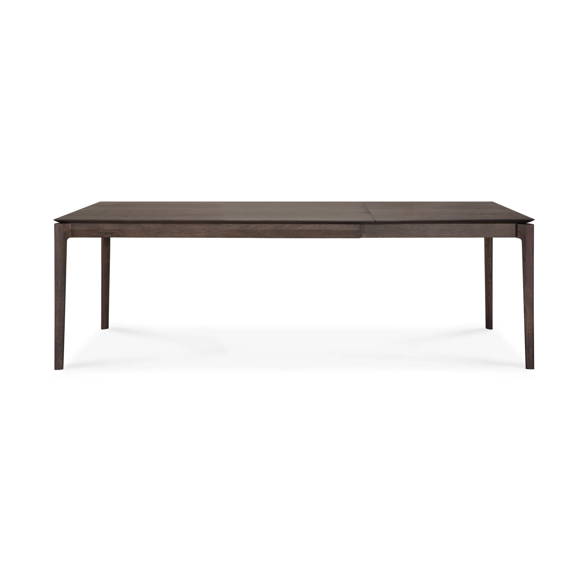 Beech extendable dining table, Brown lacquered oak, 90x160/240 cm Ethnicraft
