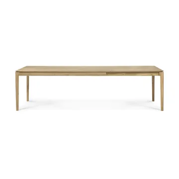 Beech extendable dining table - Lacquered oak, 100x180/280 cm - Ethnicraft