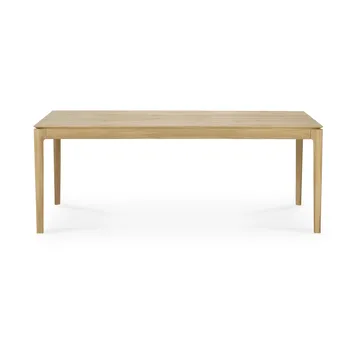 Beech extendable dining table - Lacquered oak, 100x200/300 cm - Ethnicraft