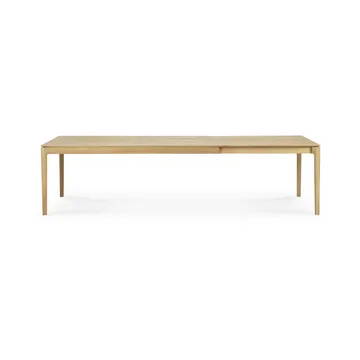 Beech extendable dining table - Lacquered oak, 100x200/300 cm - Ethnicraft