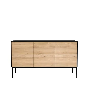 Blackbird sideboard - Black oak 3 doors - Ethnicraft