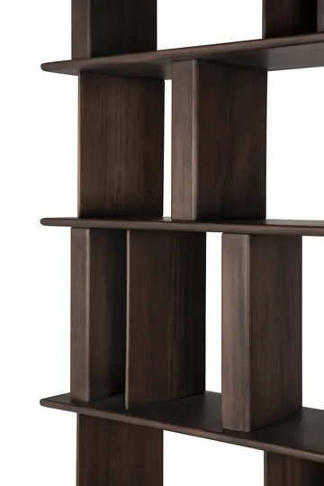 Block bookcase - Espresso matte mahogany, 120x207 cm - Ethnicraft