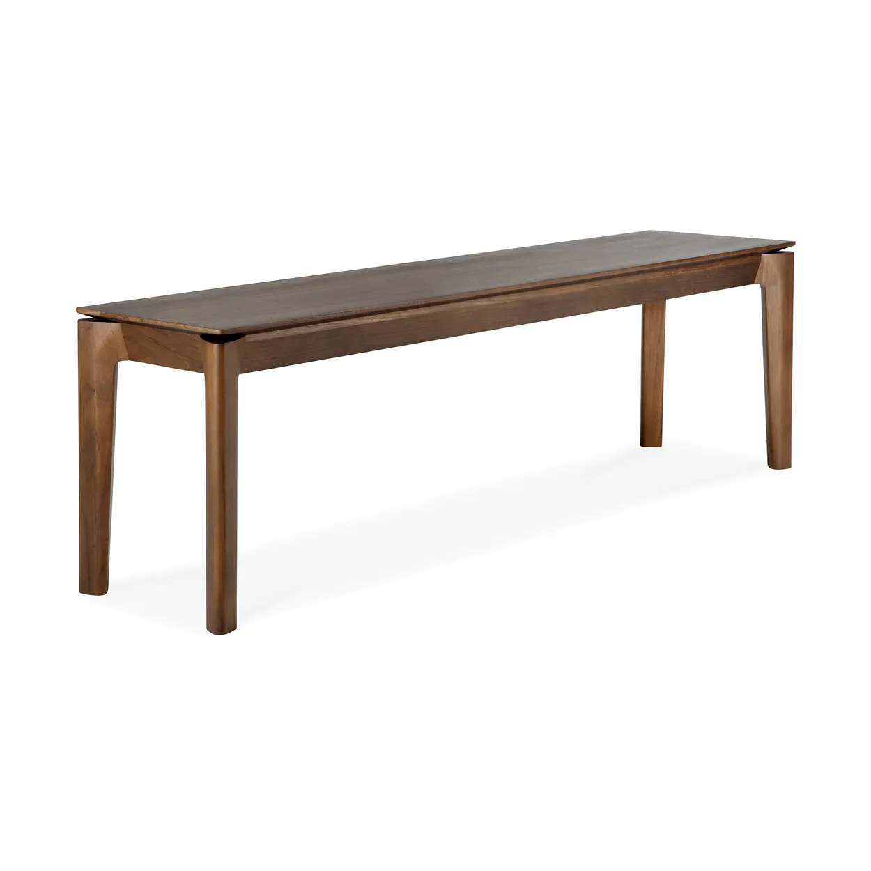 Ethnicraft Bok bench Dark stained teak 166 cm | Scandinavian Design | Benches | Brown