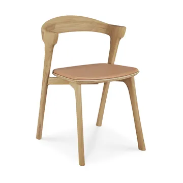 Bok Chair - Lacquered oak–Sienna leather - Ethnicraft