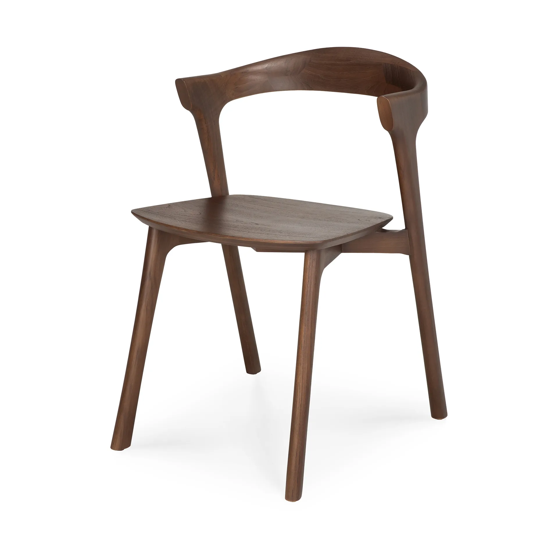 Bok Chair, Lacquered teak brown Ethnicraft
