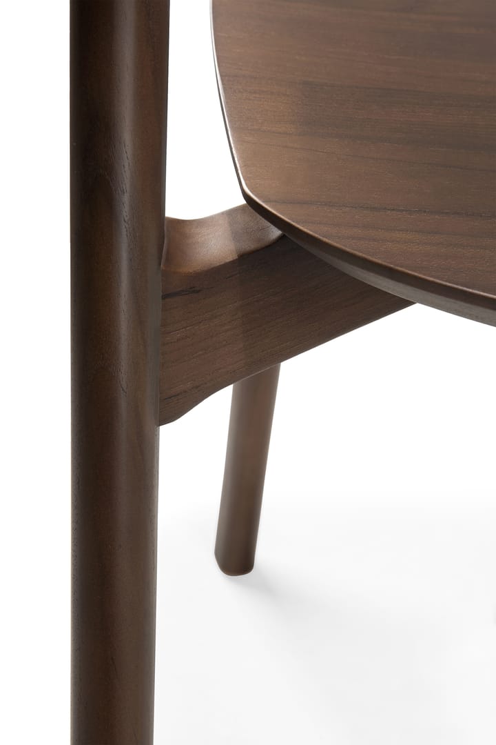 Bok Chair, Lacquered teak brown Ethnicraft