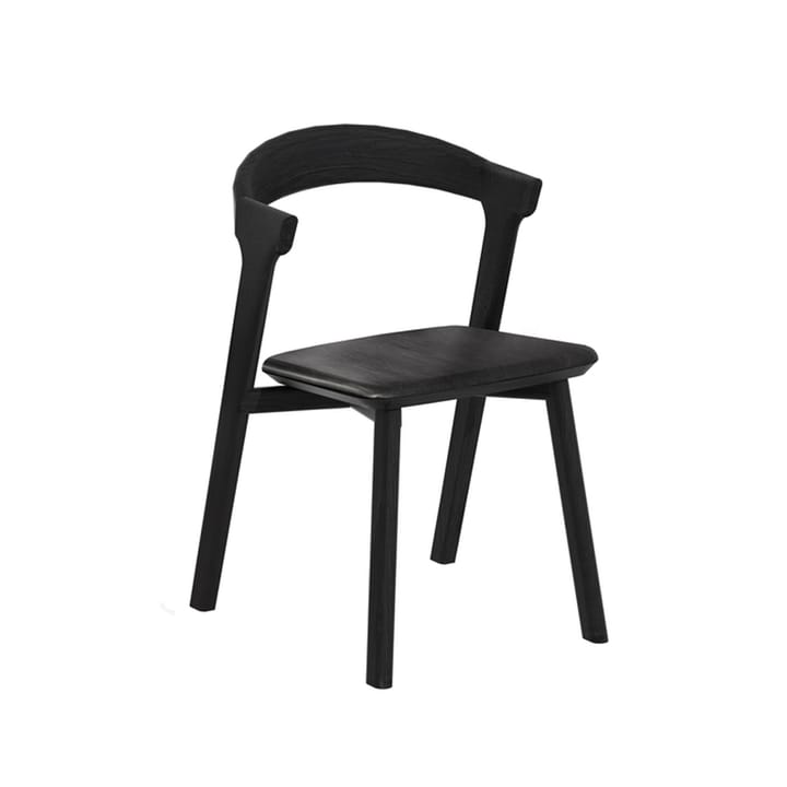 Bok chair with leather seat - Black stained oak-black leather - Ethnicraft