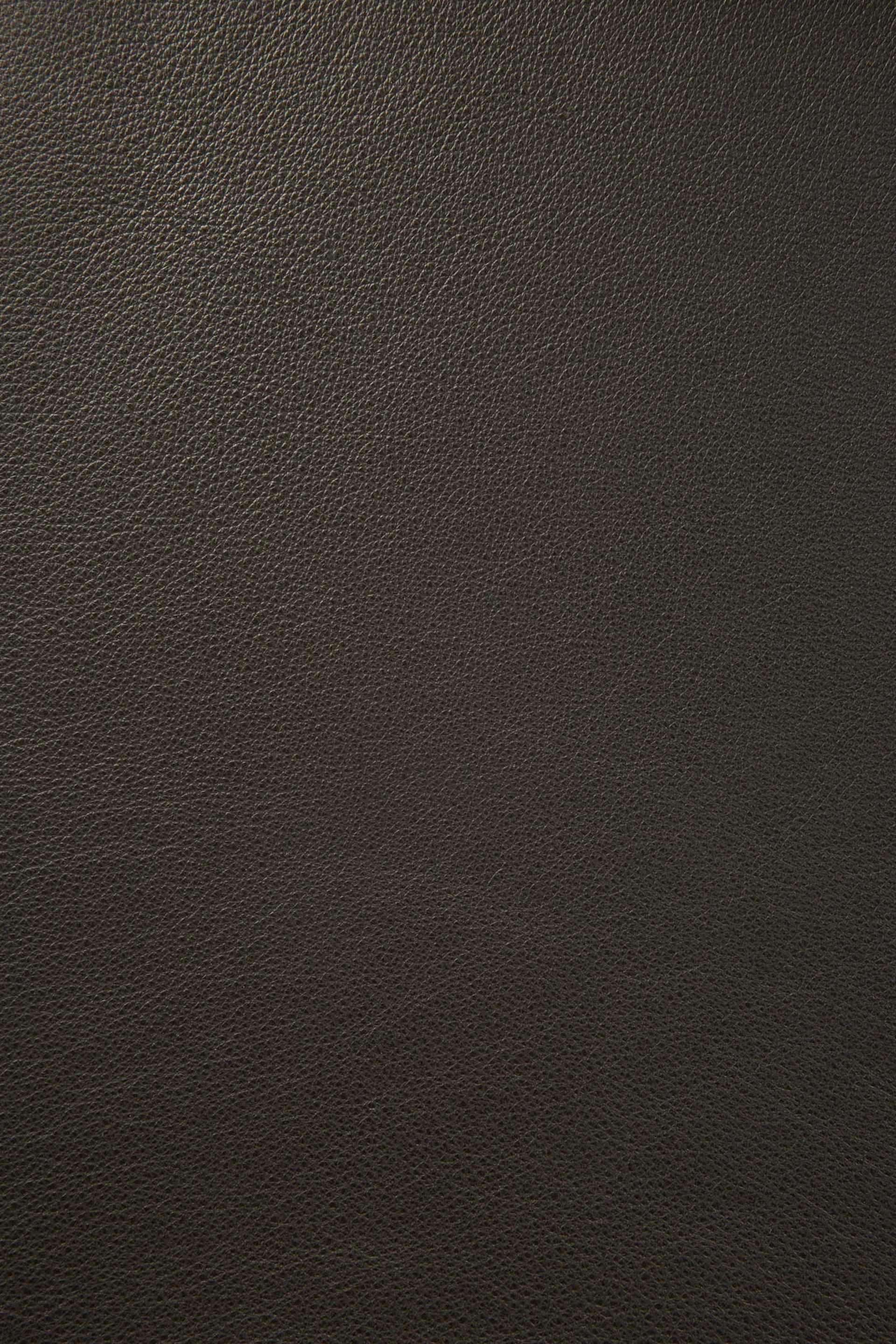 Bok chair with leather seat, Brown-stained oak-brown leather Ethnicraft