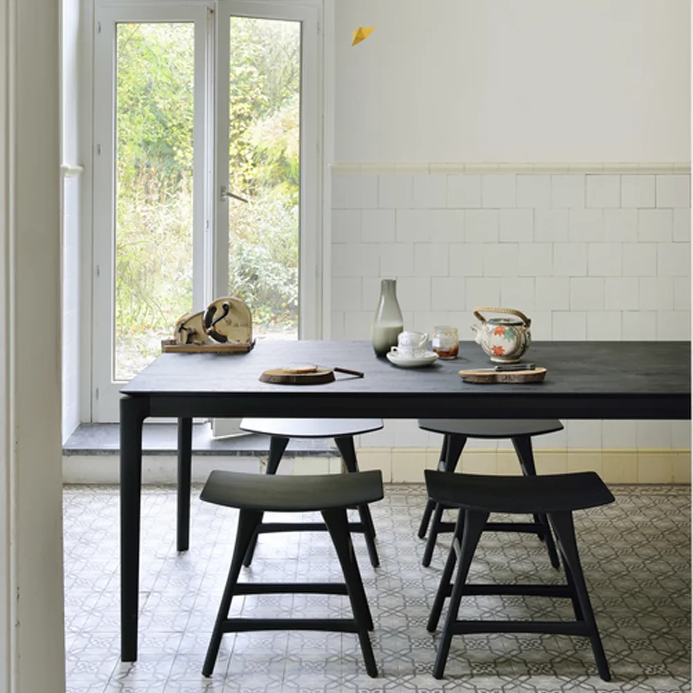 Bok dining table 140x80 cm, Black stained oak Ethnicraft