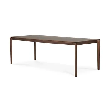 Bok dining table 220x95 cm - Lacquered teak brown - Ethnicraft