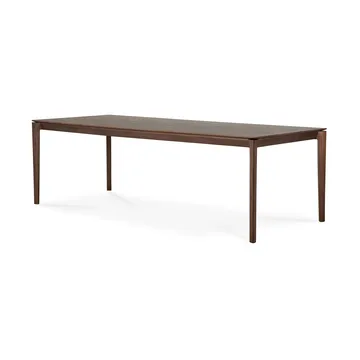 Bok dining table 240x100 cm - Lacquered teak brown - Ethnicraft