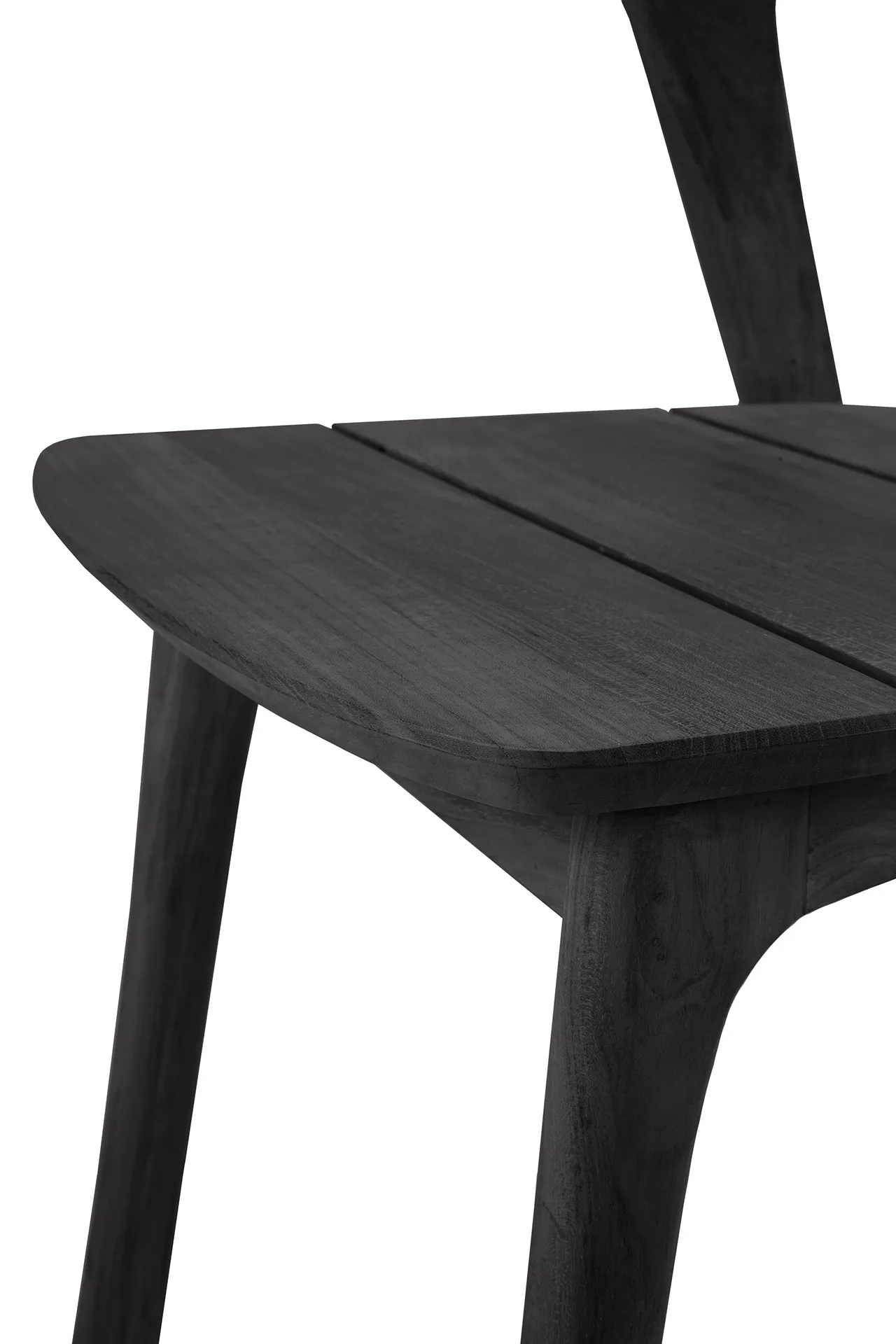 Bok outdoor chair, Black-stained teak Ethnicraft