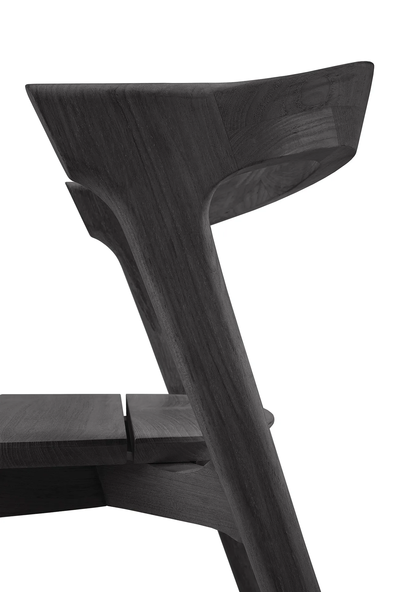 Bok outdoor chair, Black-stained teak Ethnicraft