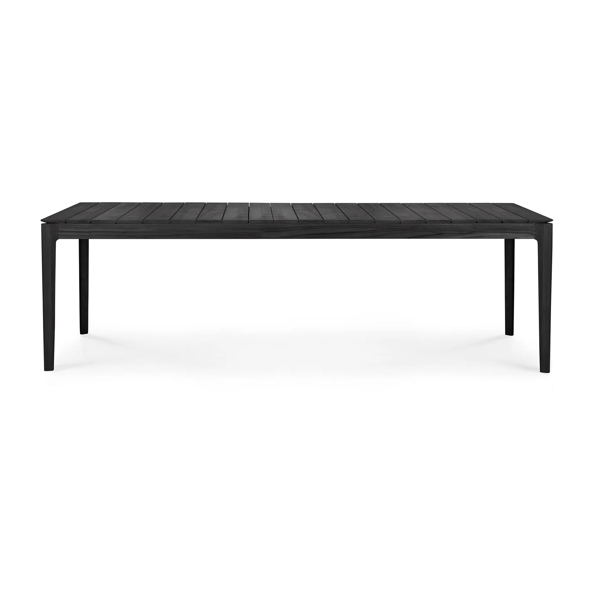 Bok outdoor dining table black stained teak, 250x100 cm Ethnicraft