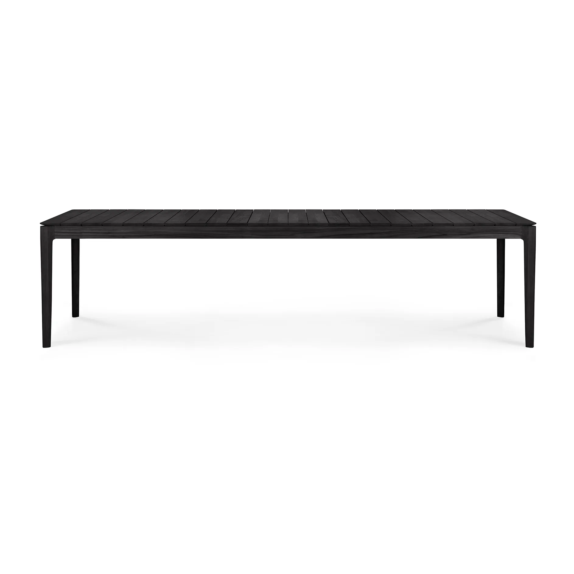 Bok outdoor dining table black stained teak, 300x110 cm Ethnicraft