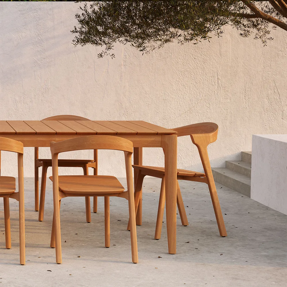 Bok outdoor dining table teak, 200x100 cm Ethnicraft