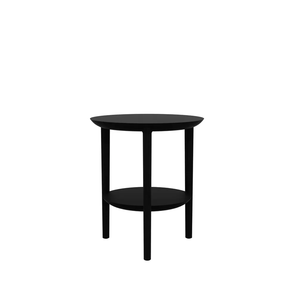 Bok side table Ø43 cm, Black oak Ø43 Ethnicraft