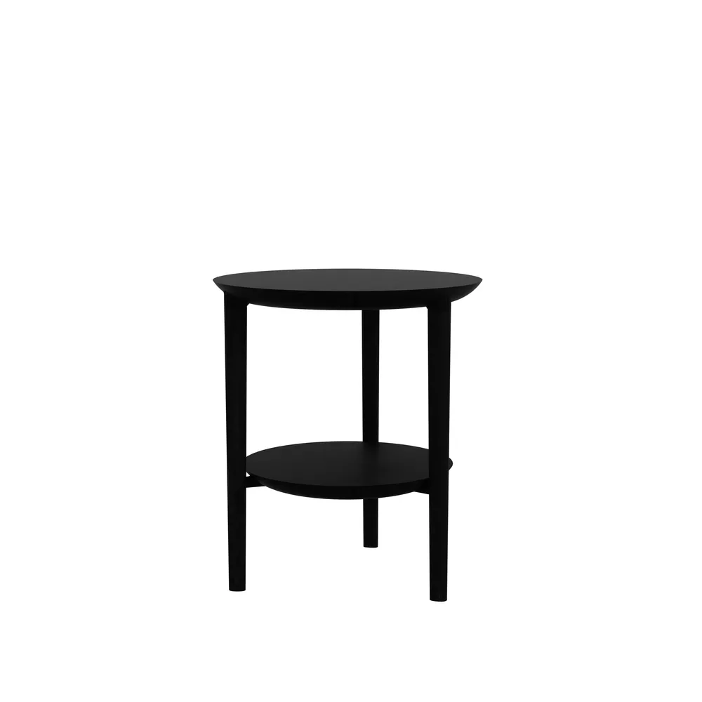 Bok side table Ø43 cm, Black oak Ø43 Ethnicraft