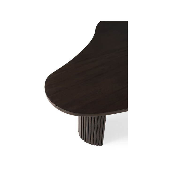 Boomerang coffee table, Mahogany dark brown 125x75 cm Ethnicraft