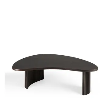 Boomerang coffee table - Mahogany dark brown 85x77 cm - Ethnicraft
