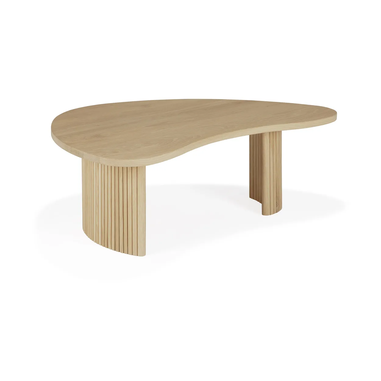 Ethnicraft Boomerang coffee table Oak, 90x61 cm | Scandinavian Design | Coffee tables | Beige