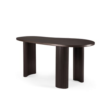 Boomerang desk 160x83x76 cm - Dark brown stained mahogany - Ethnicraft