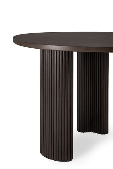 Boomerang desk 160x83x76 cm - Dark brown stained mahogany - Ethnicraft