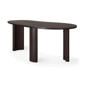 Boomerang desk - Dark brown mahogany, 200x100x76 cm - Ethnicraft