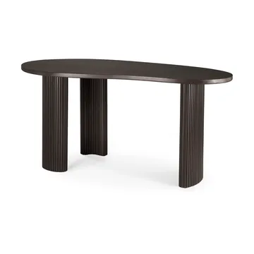 Boomerang desk - Dark brown stained mahogany,160x83x76 cm - Ethnicraft