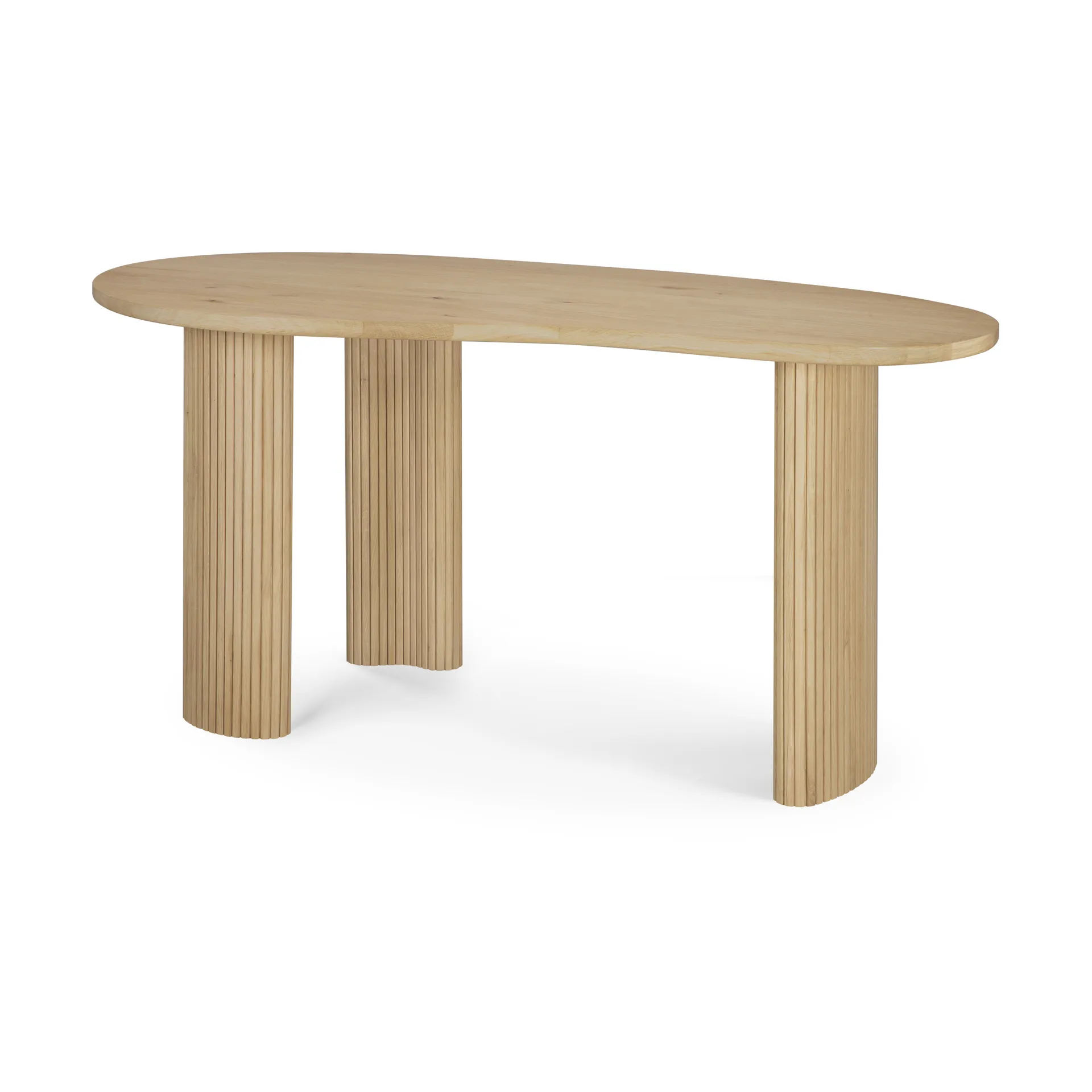 Boomerang desk, Lacquered oak, 160x83x76 cm Ethnicraft