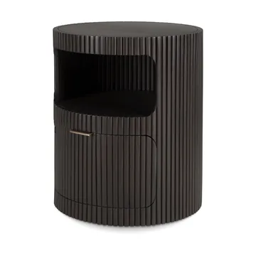 Boomerang drawer unit - Dark brown mahogany, Ø45 cm - Ethnicraft